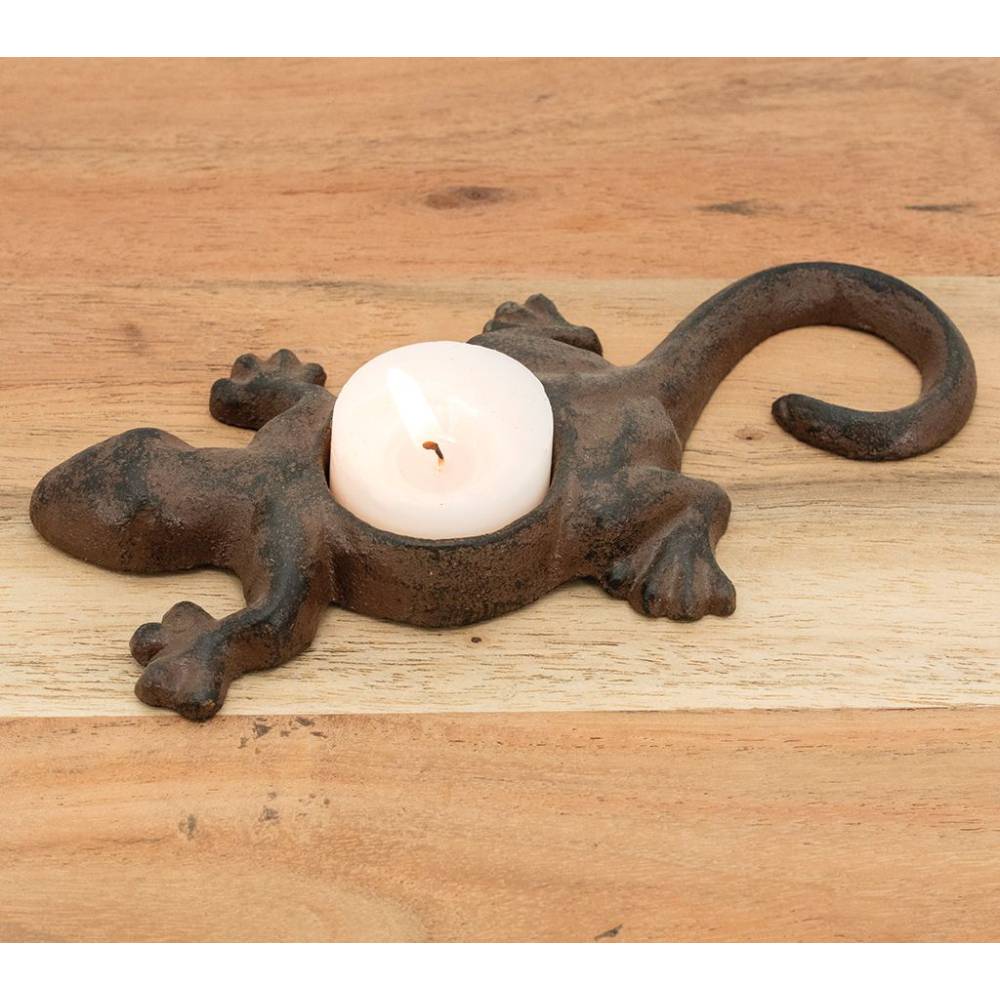 Aubry Gaspard - Photophore Lézard en fonte - Imagen 2