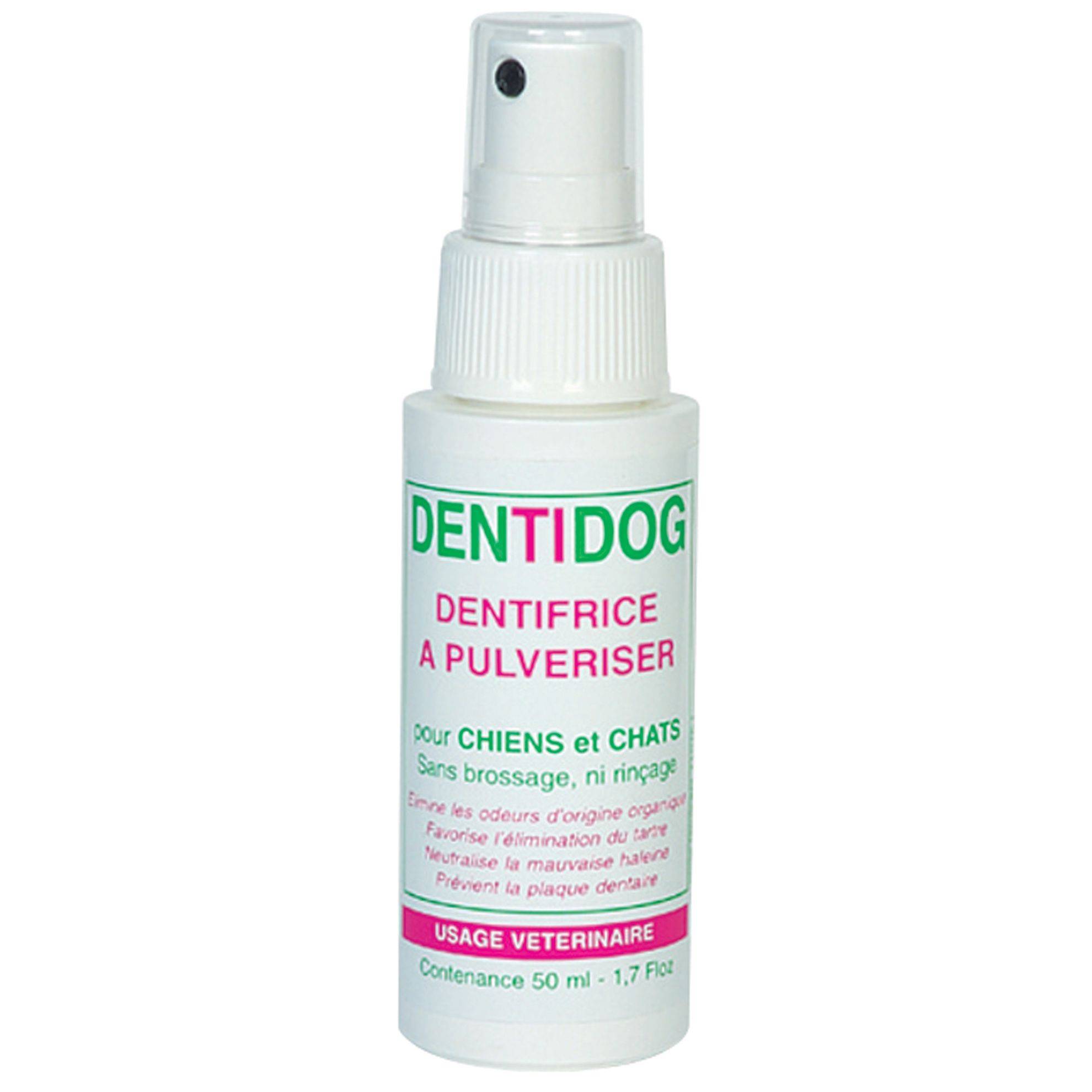 Dentidog Dentifrice à pulvériser pour chien ou chat DENTIDOG