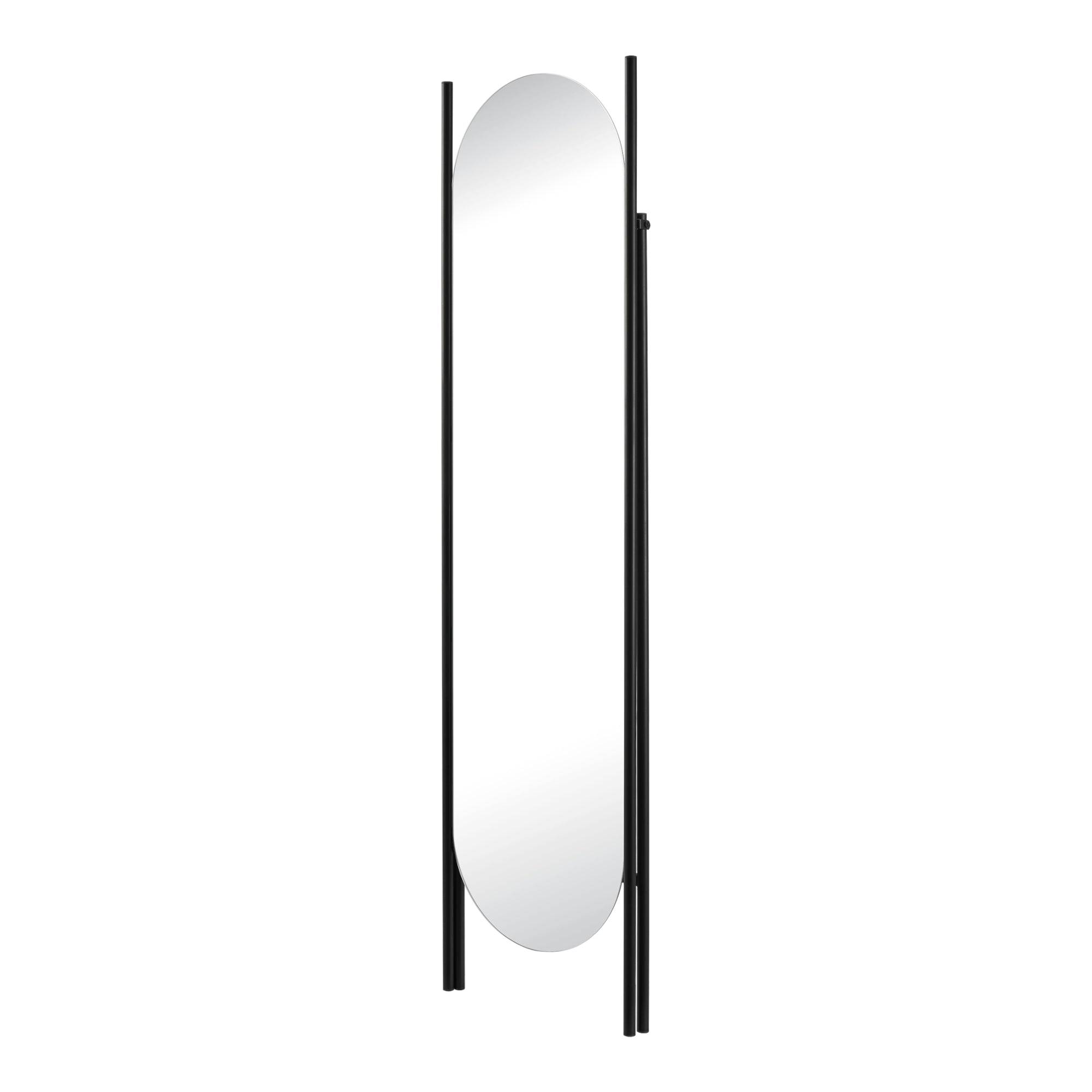 Helloshop26 - Miroir sur pied 150 x 41 x 60 cm noir - Imagen 3