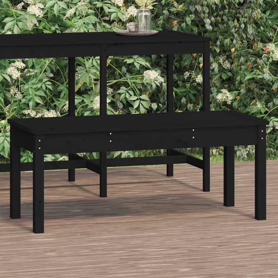 PANGIVO - Banc de jardin bois de pin noir 109 x 44 x 45 cm - PANGIVO - Image 1