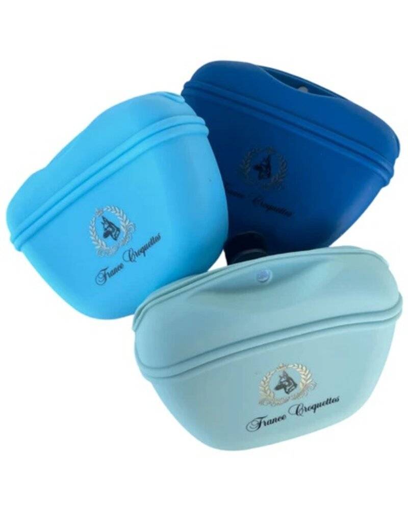 FranceCroquettes Pochette friandise Cyan