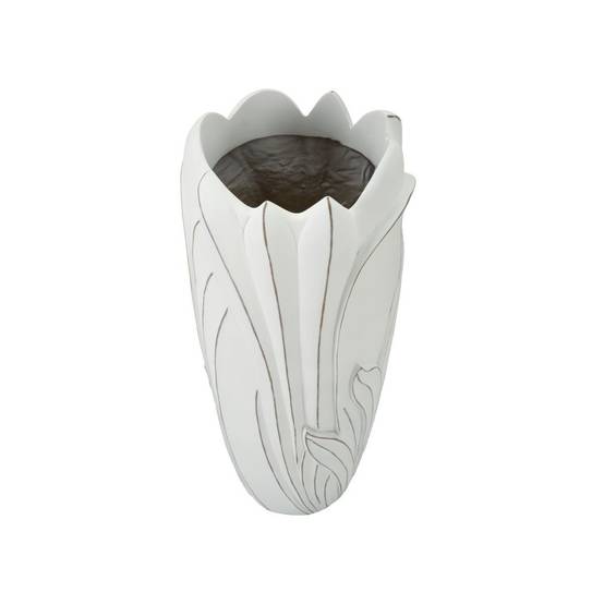Vase Déco en Résine "Gardy" 69cm Blanc - Image 2