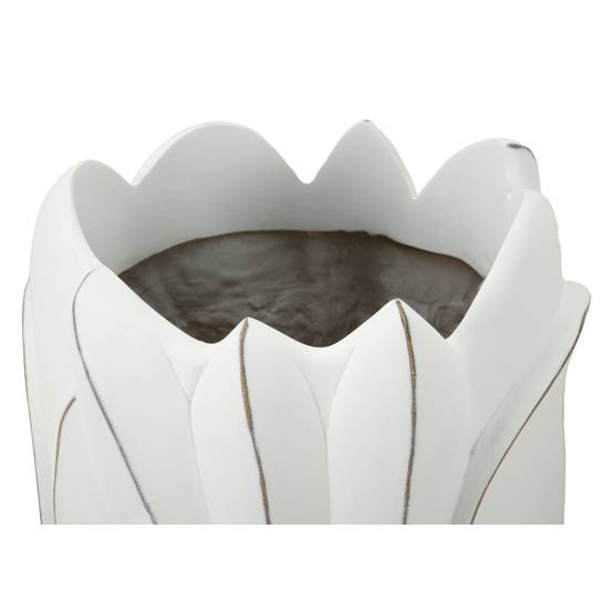 Vase Déco en Résine "Gardy" 69cm Blanc - Image 4