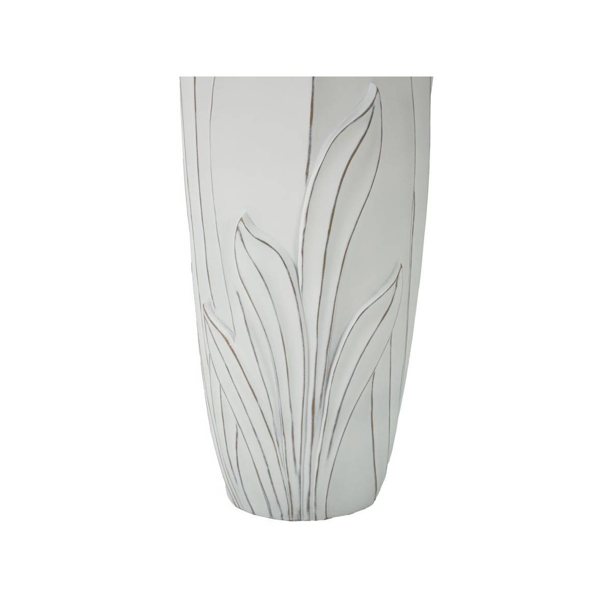 Vase Déco en Résine "Gardy" 69cm Blanc - Image 5