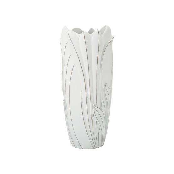 Vase Déco en Résine "Gardy" 69cm Blanc - Image 6