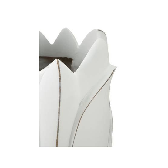 Vase Déco en Résine "Gardy" 69cm Blanc - Image 3