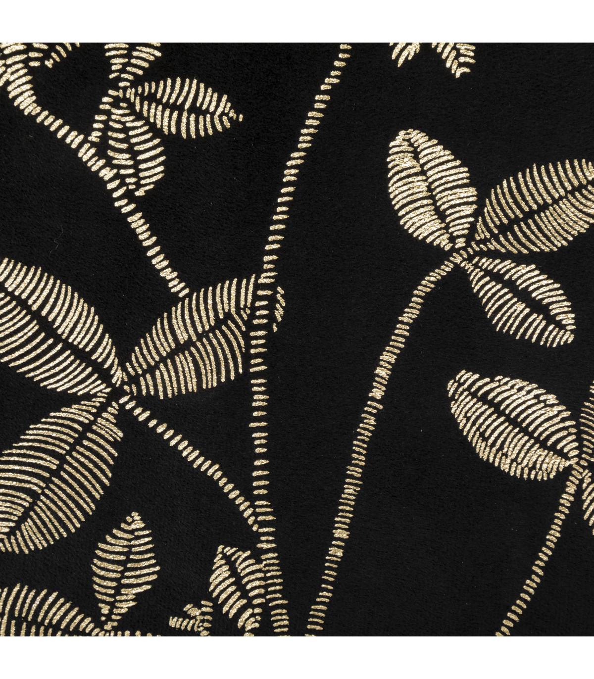 Cadre décoratif Fleurs dorées sur Velours Noir 40 x 50 cm - Imagen 3