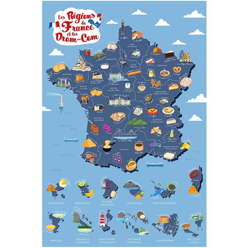 Jeux 2 Momes - Poster à gratter Régions de France - Image 3
