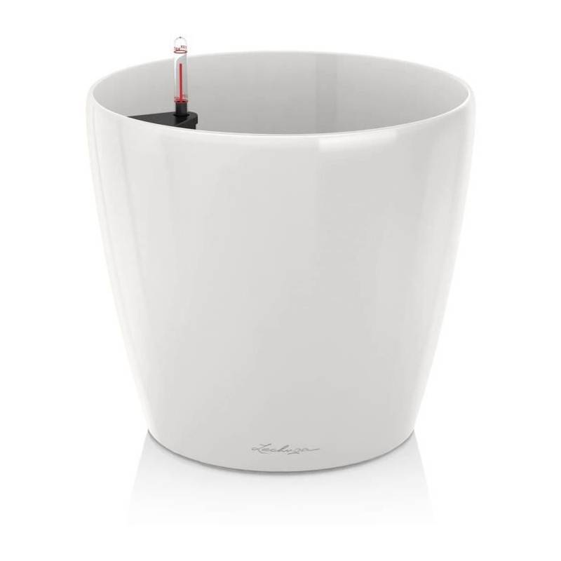 Lechuza - Pot De Fleur Lechuza Classico Premium 60 - Kit Complet, Blanc Brillant - Imagen 1