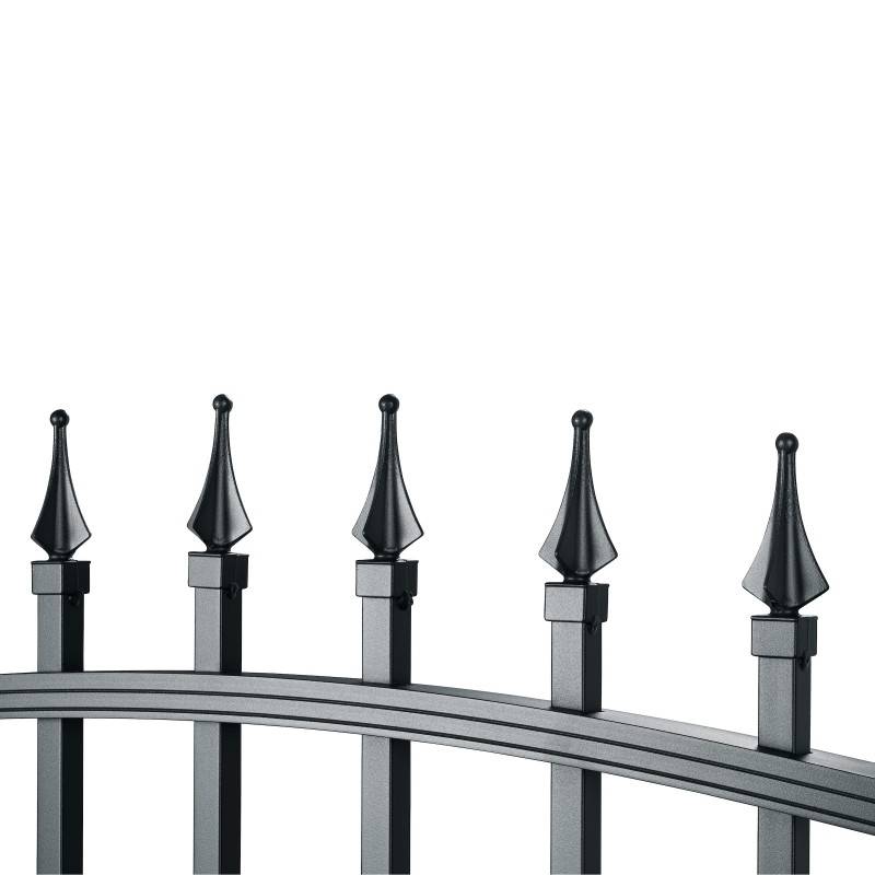 Portillon aluminium tradition style ferronnerie passage 1m Gris - Easy Clôture - Imagen 2