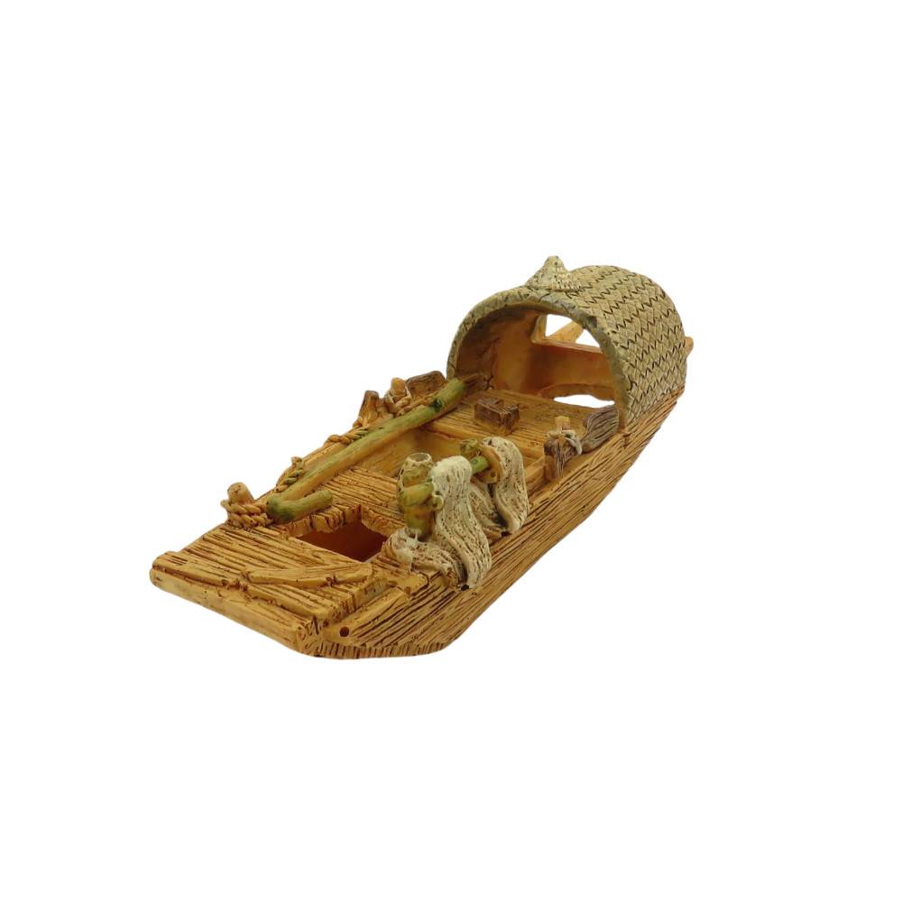 animallparadise - Bateau Pagode model 3 S, 14.5 x 5 x 5.5 cm, décoration aquarium - Imagen 3