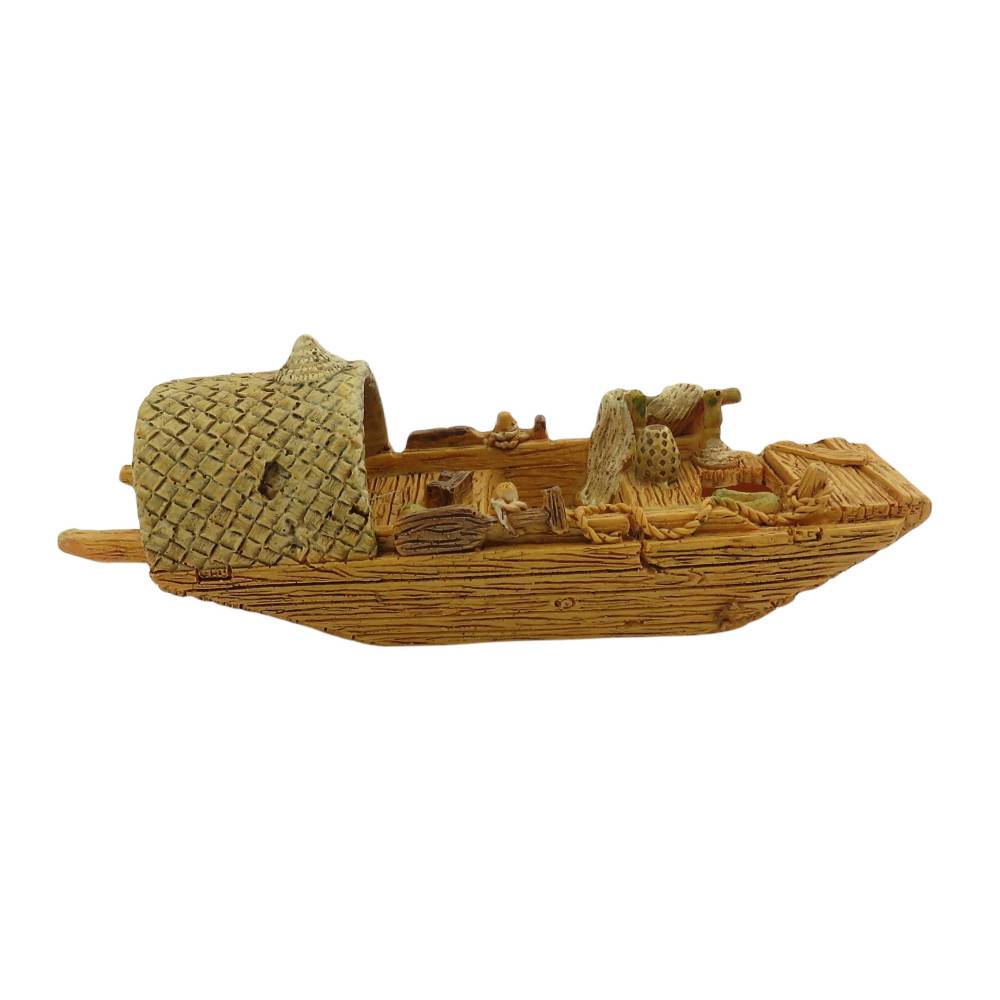 animallparadise - Bateau Pagode model 3 S, 14.5 x 5 x 5.5 cm, décoration aquarium - Image 1