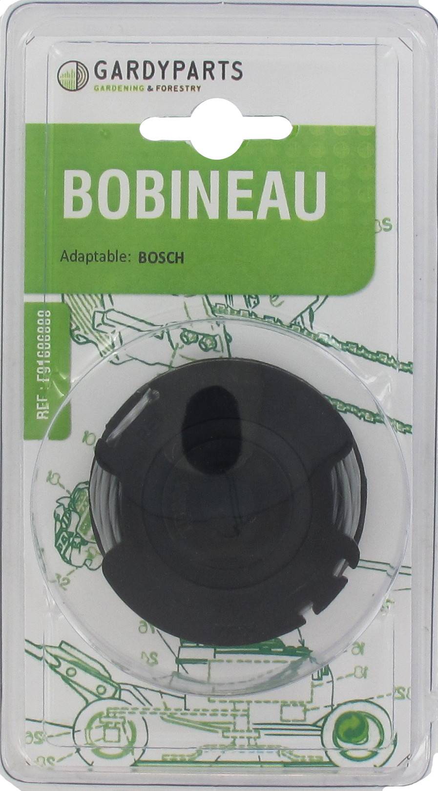 Centrale Brico - Bobineau adaptable pour coupe bordures BOSCH - GREENWORKS - MAC ALLISTER - RYOBI Centrale Brico