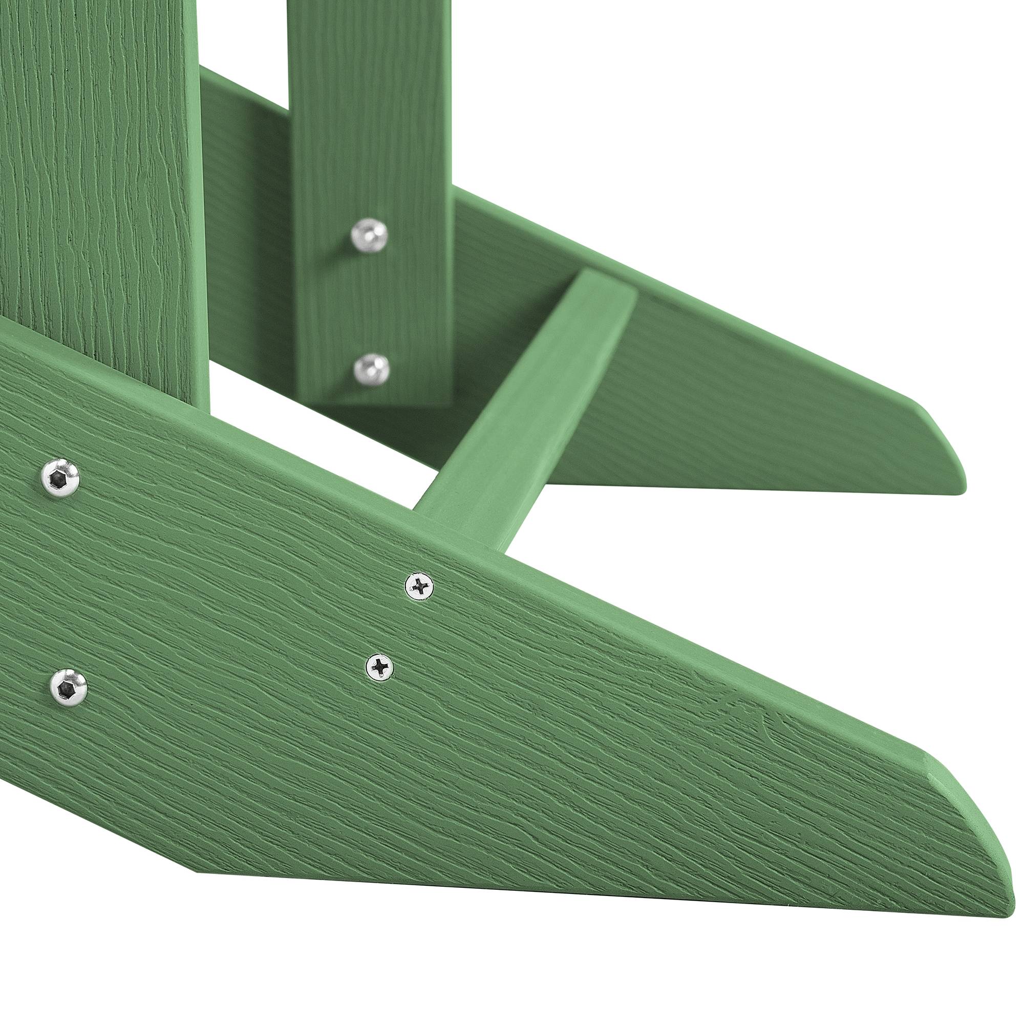 Beliani - Chaise de jardin Bois synthétique Vert ADIRONDACK - Beliani - Imagen 10