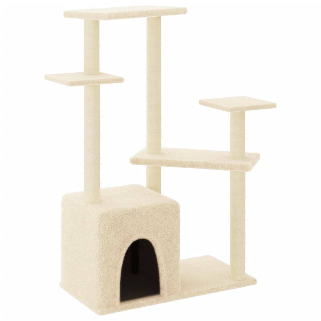Vidaxl - Arbre à chat avec griffoirs en sisal crème 107,5 cm vidaXL 172070 - Image 2