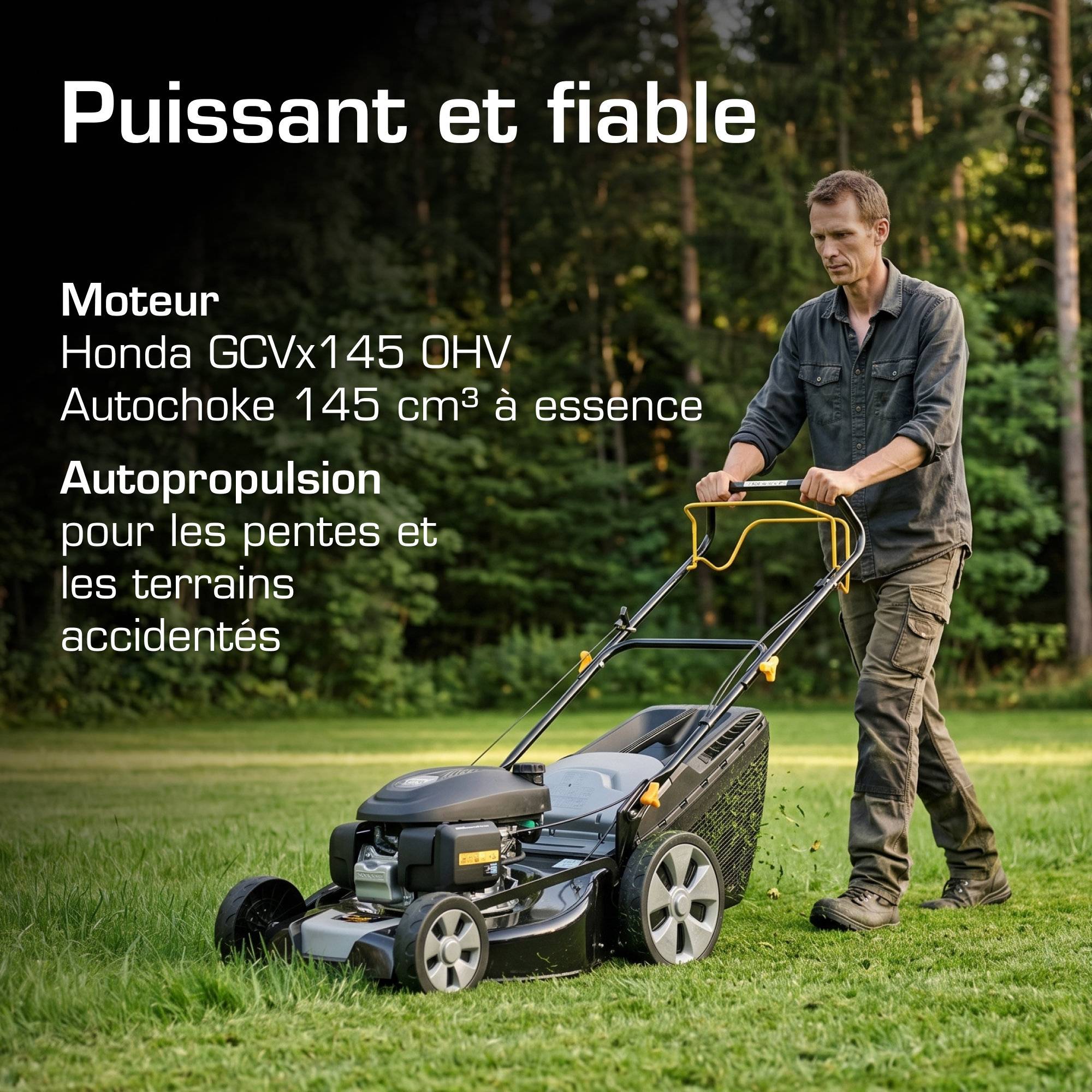 Alpina - Tondeuse AL4 51 SHQ, 145cc, largeur 51cm, bac 60L, 4 en 1 - ALPINA - Imagen 2
