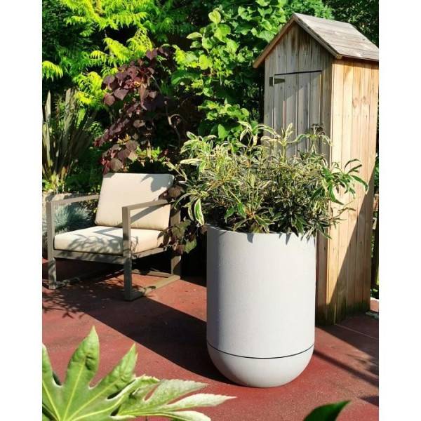 Riviera - Bac A Fleurs - Riss - Riviera Granit Tulipe - Plastique - Diametre 50 Cm - Stone - Image 3