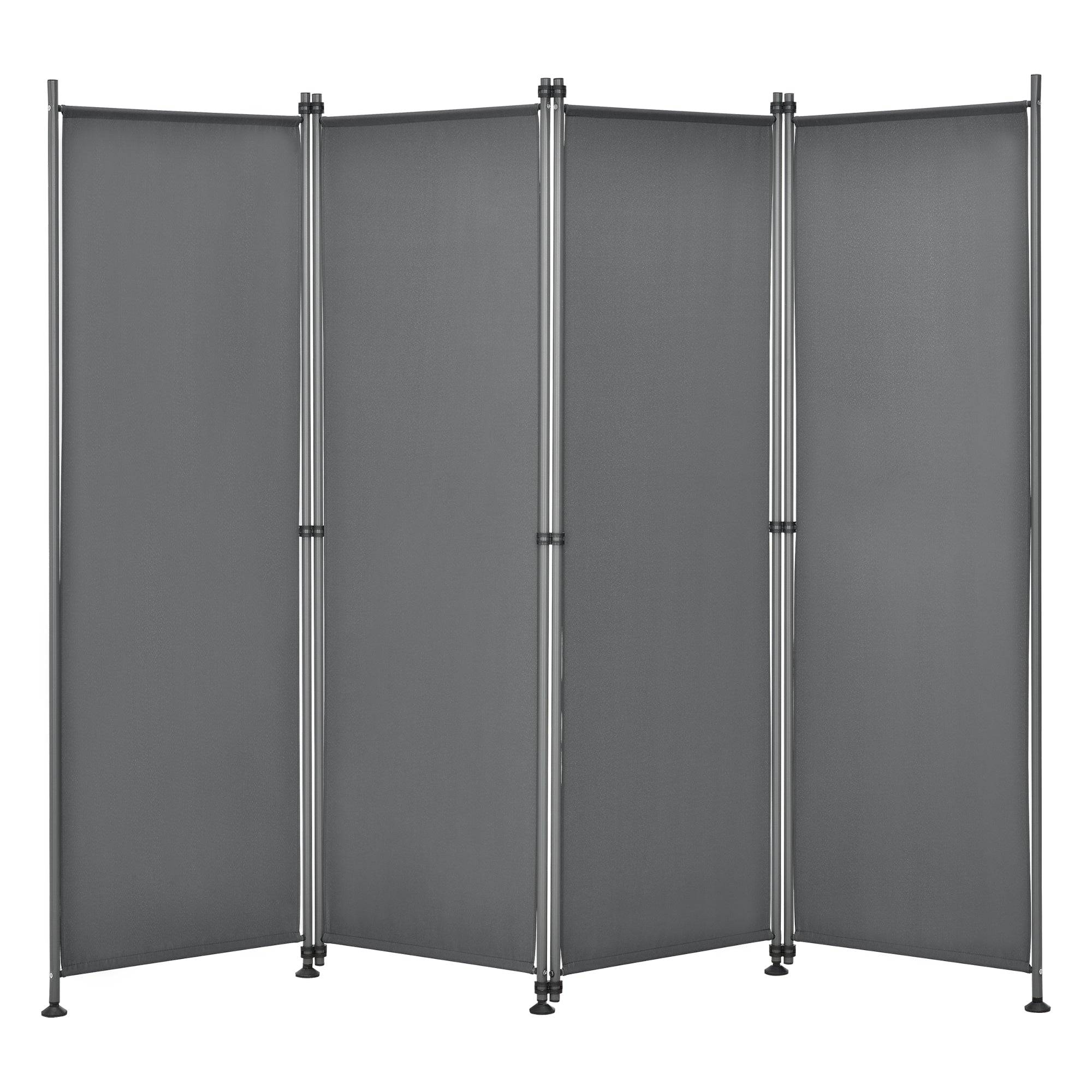 Helloshop26 - Brise-vue à 4 panneaux polyester 215 x 170 cm gris ardoise - Imagen 1