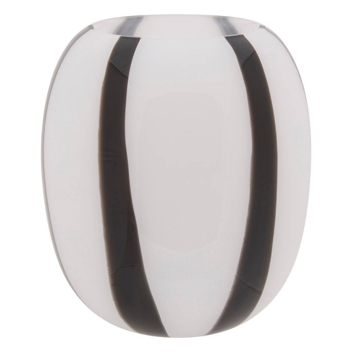 Atmosphera - Vase Piero noir et blanc H20cm - Atmosphera Créateur d'intérieur - Image 2