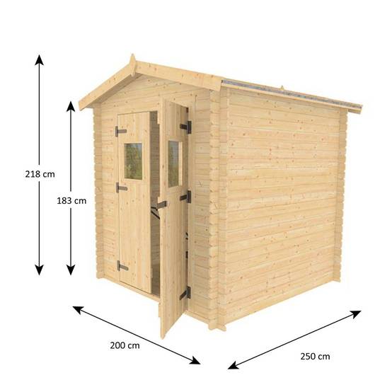 Abri de jardin - bois brut - 5 m² - Image 3