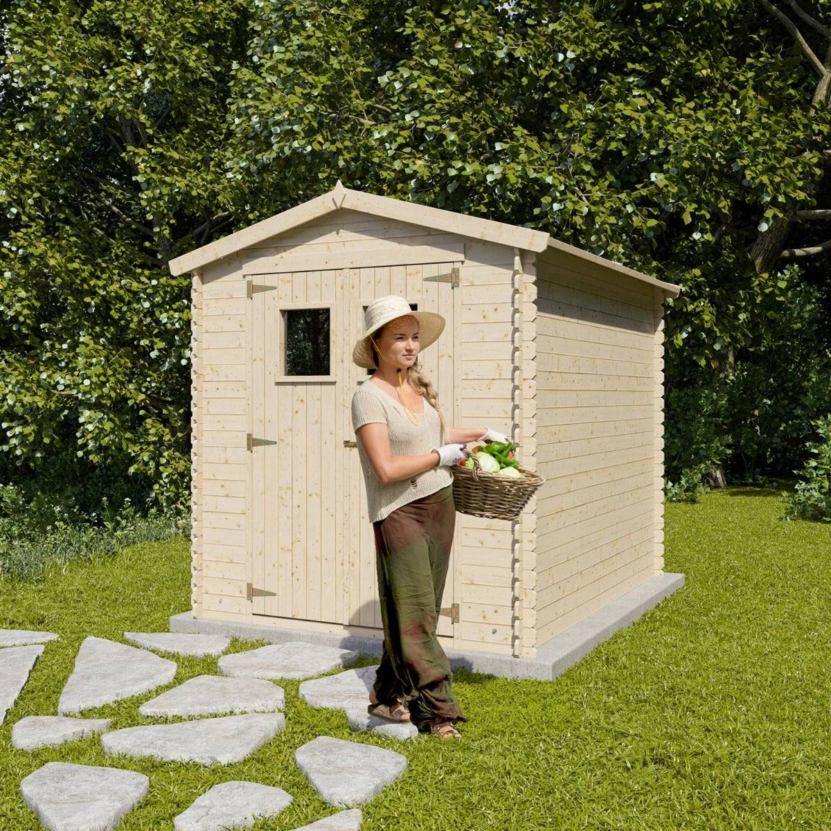 Abri de jardin - bois brut - 5 m² - Image 7