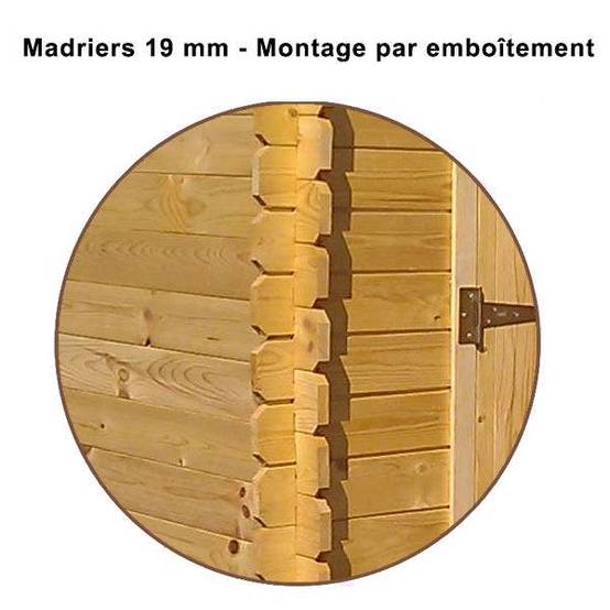 Abri de jardin - bois brut - 5 m² - Image 4