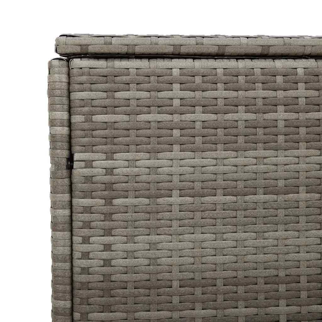 Boîte de Rangement Géante Résine Tressée Étanche avec Vérin à Gaz pour Terrasse Gris 220x50x58 cm – ComfortXL Outdoor Living - Image 8