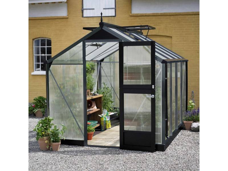 Juliana - Serre en polycarbonate 8,2 m² Compact, anthracite - Juliana - Imagen 1