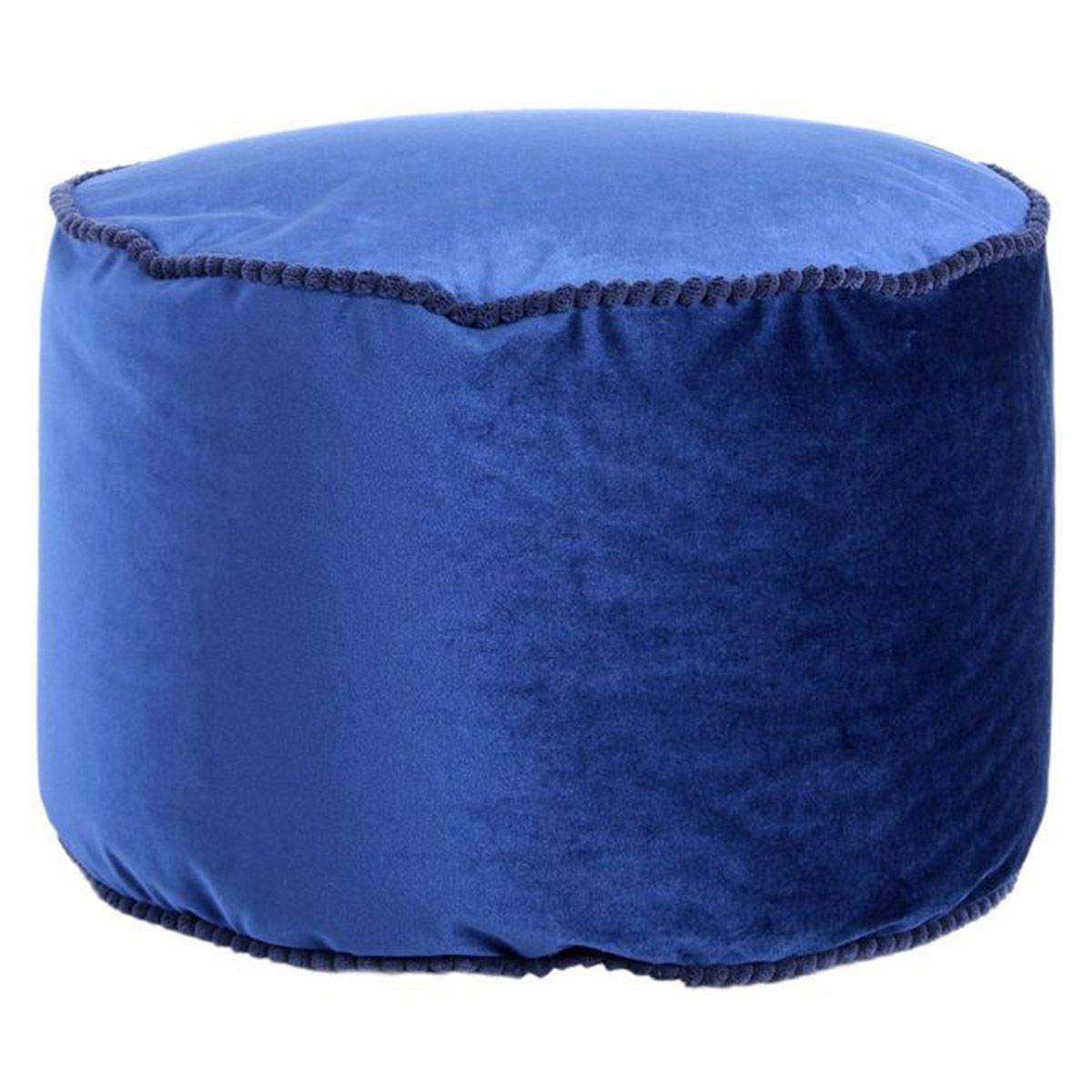 Pouf Rond en Velours 