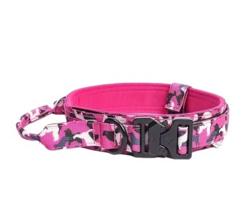 France Croquettes - Collier tactique camouflage Vert XS pour chien, FranceCroquettes - Imagen 1