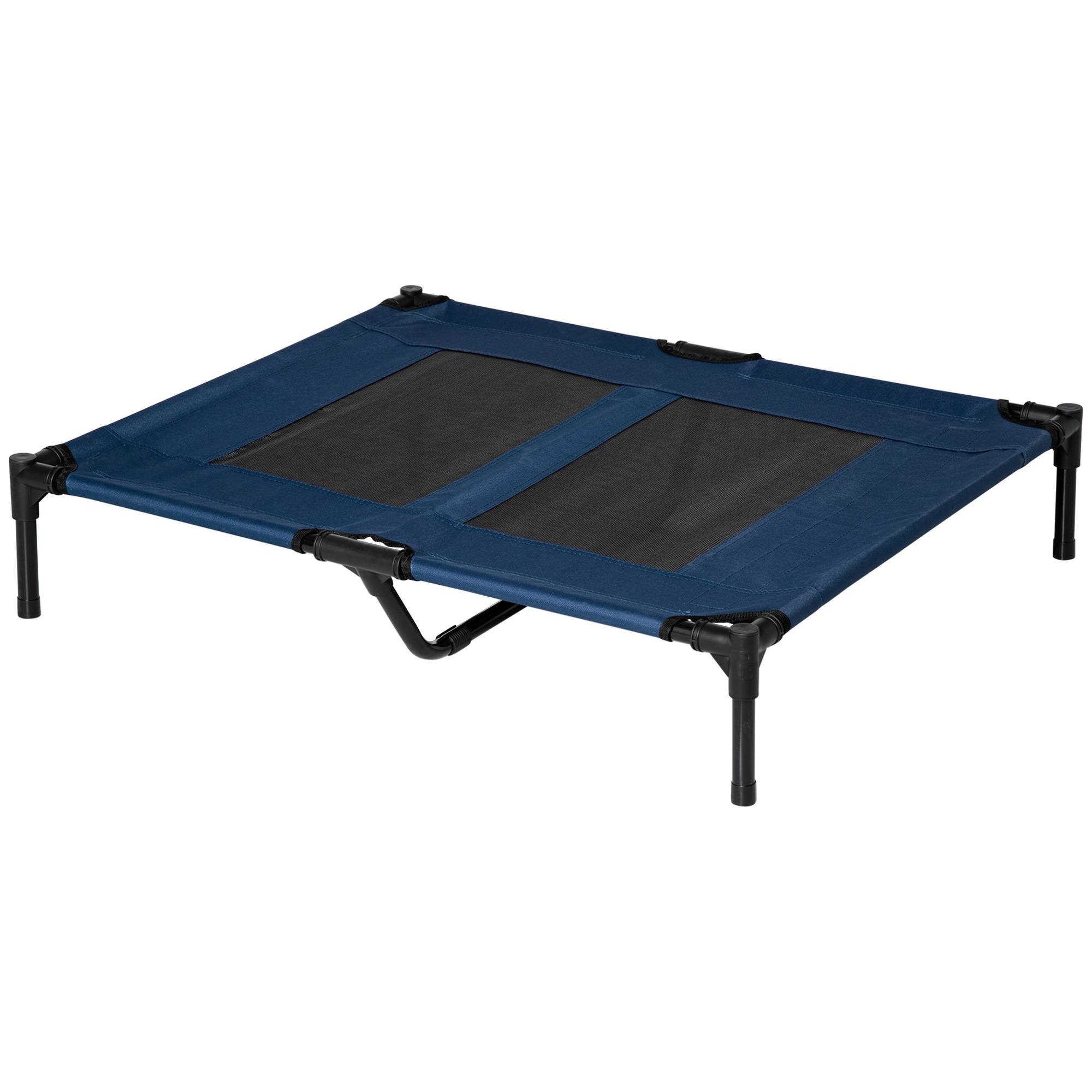 Lit rafraîchissant surélevé Métal pour grand chien Couchage XL anti-humidité 92cm bleu - ComfortXL Outdoor Living - Image 2