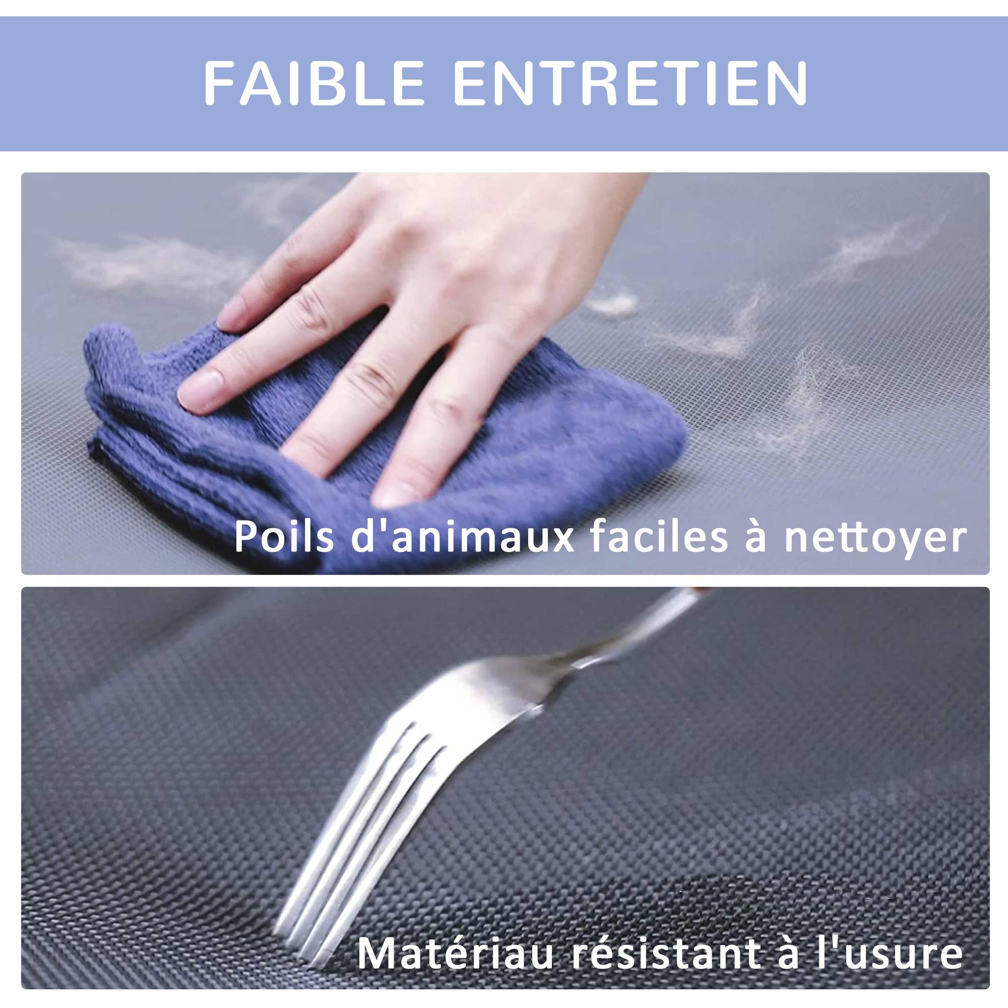 Lit rafraîchissant surélevé Métal pour grand chien Couchage XL anti-humidité 92cm bleu - ComfortXL Outdoor Living - Image 9