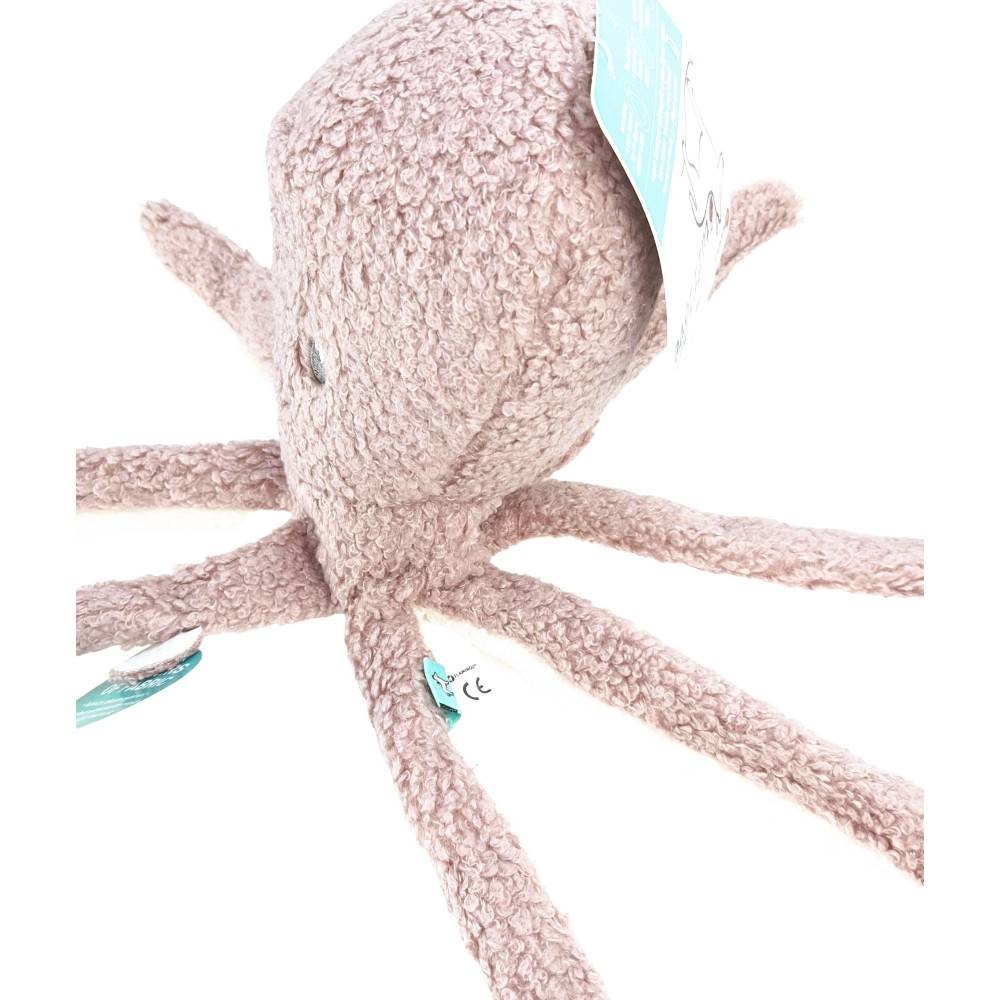 Flamingo - Jouet en tissu Poulpe rose 33 cm tufflove pour chien - Imagen 5