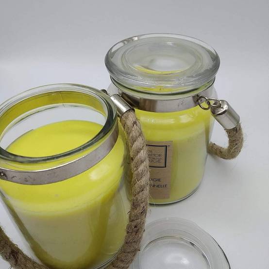 Bougie Parfumée Citronnelle pot en verre 500g - Image 4