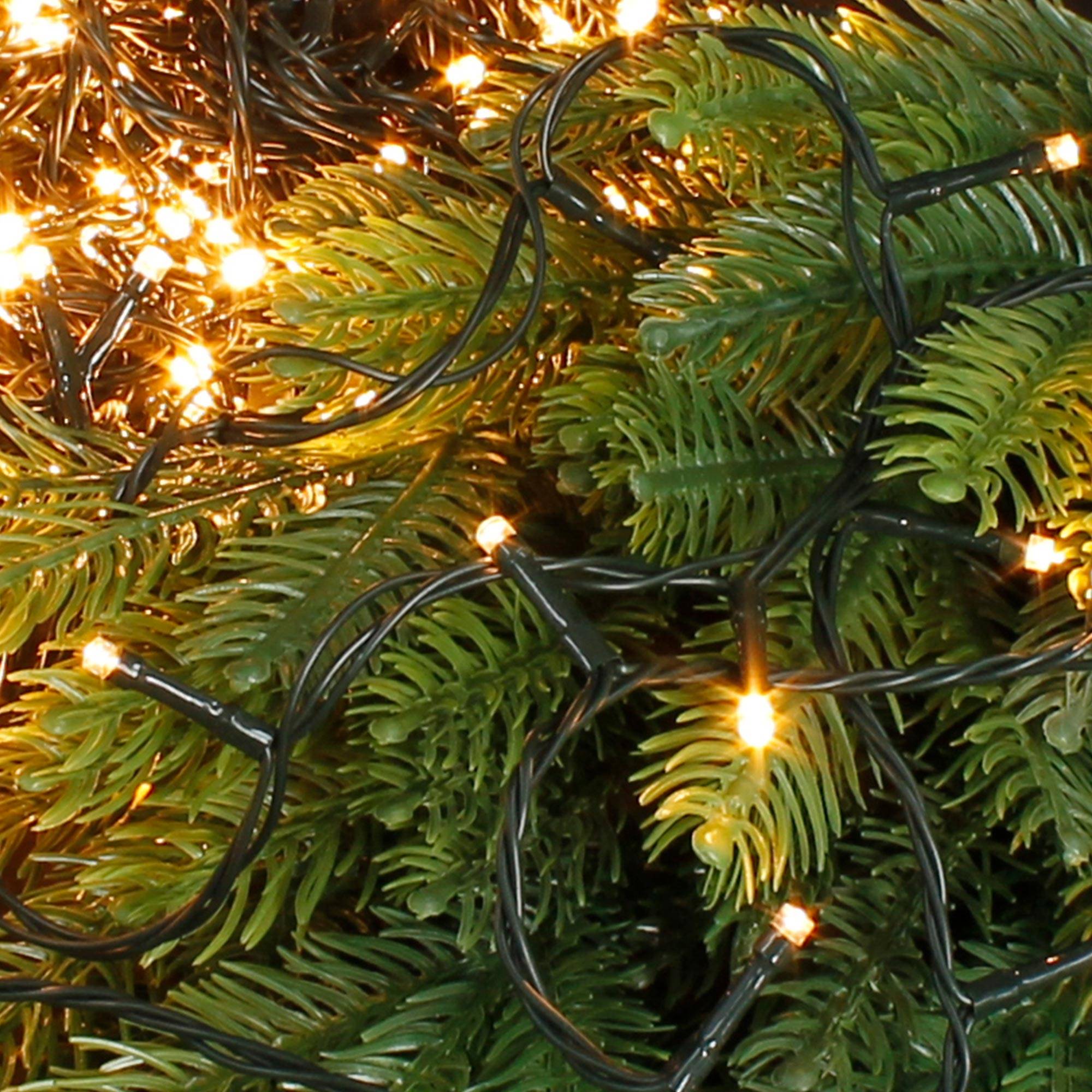 Ecd-Germany - Guirlande lumineuse avec 240 LED blanc chaud décoration d'arbre de Noël IP44 18m - Imagen 5