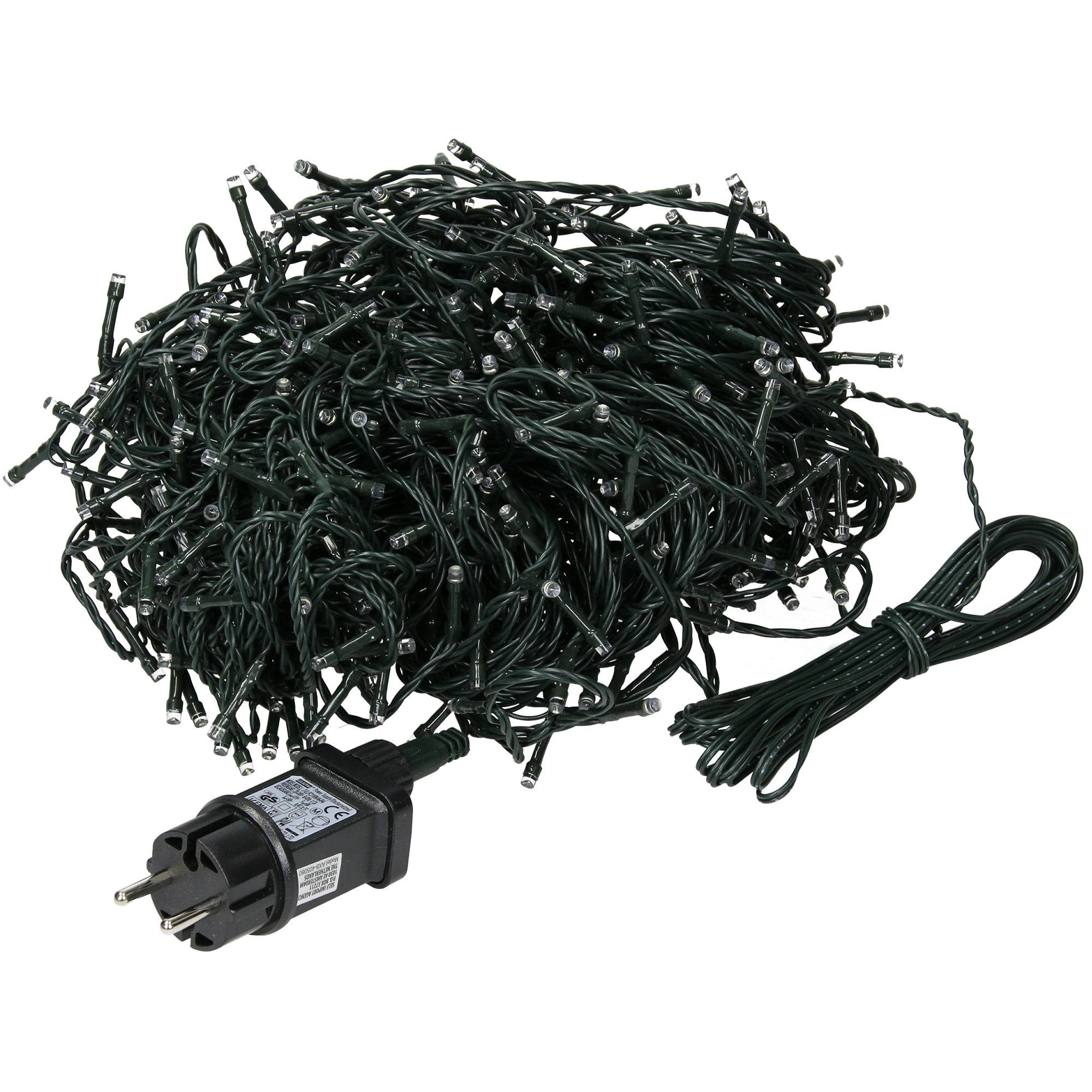 Ecd-Germany - Guirlande lumineuse avec 240 LED blanc chaud décoration d'arbre de Noël IP44 18m - Imagen 1