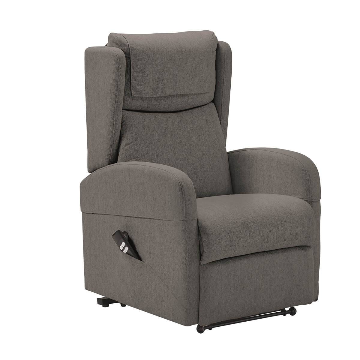 Fauteuil Relax Releveur Electrique Gris avec Roulettes - SEVILLE - Image 3