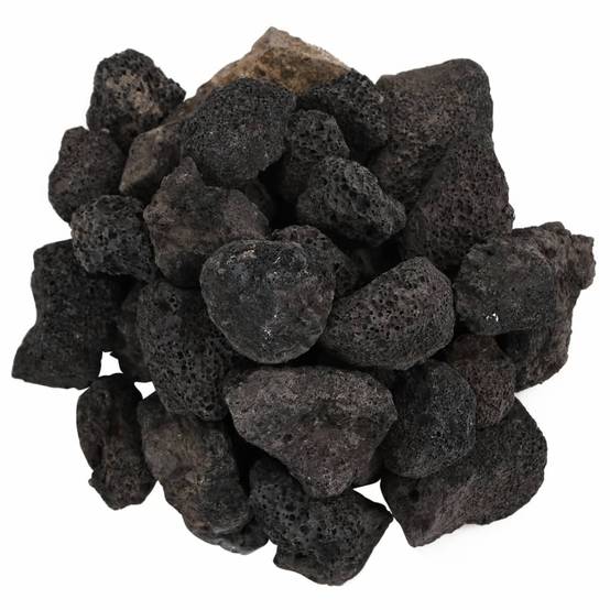 Pierres de Lave Décoratives pour Jardin et Aquarium 25 kg Noir 3-5 cm - ComfortXL Outdoor Living - Image 4