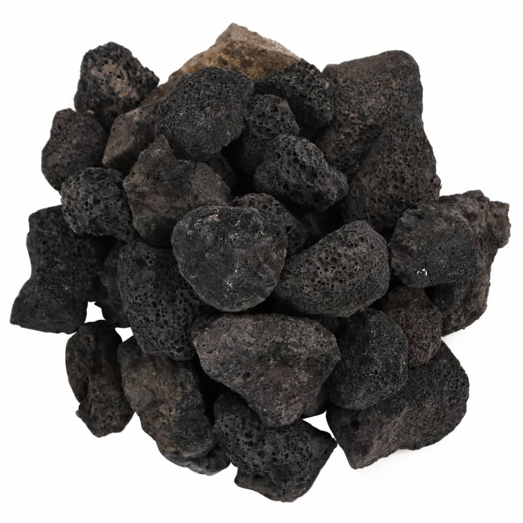 Pierres de Lave Décoratives pour Jardin et Aquarium 25 kg Noir 3-5 cm - ComfortXL Outdoor Living - Image 4