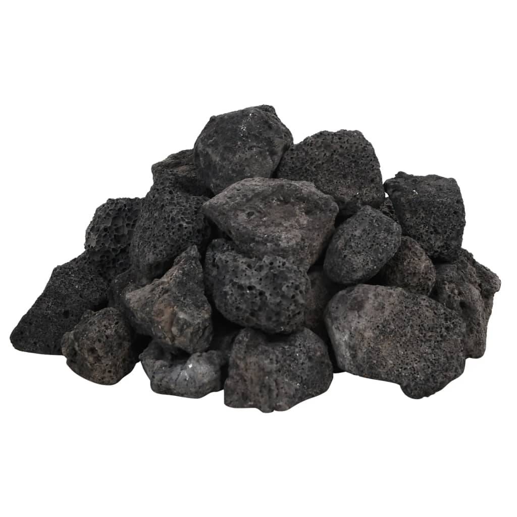 Pierres de Lave Décoratives pour Jardin et Aquarium 25 kg Noir 3-5 cm - ComfortXL Outdoor Living - Image 3