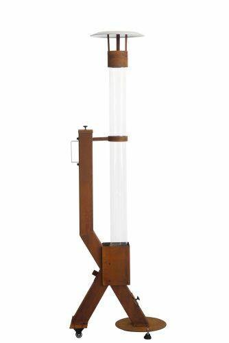 Chauffage de terrasse à granulés Rocket Heater en acier corten Green Flame - Image 3
