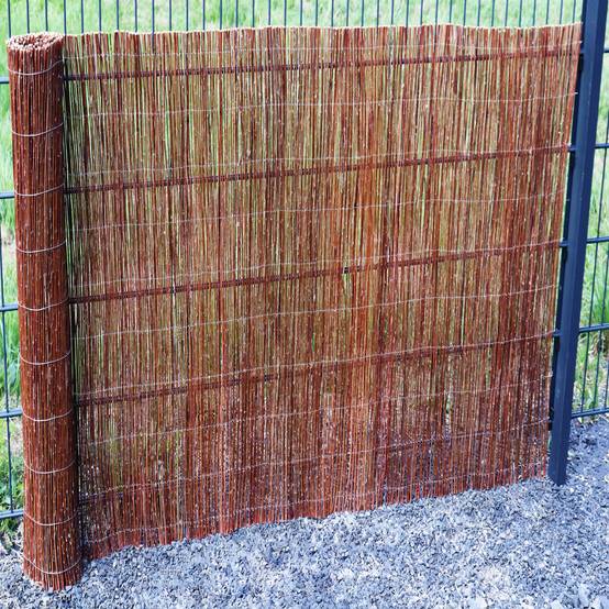 Clôture en osier Aquagart 5m x 90cm I Brise-vue en osier I Brise-vue naturel pour jardins, balcons et terrasses - Image 6