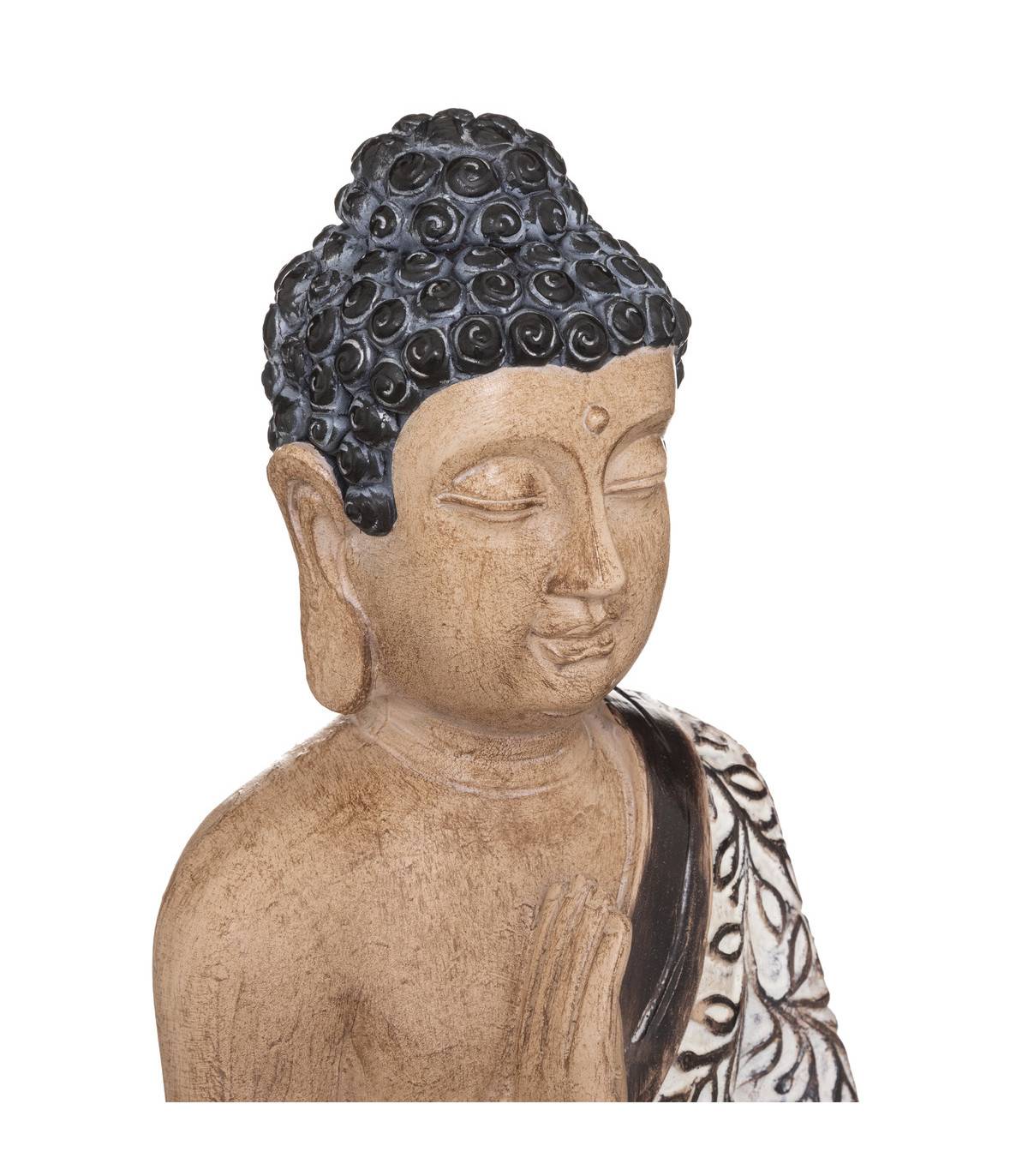 Statue décorative Bouddha assis en résine multicolore H 37.50 cm - Imagen 2