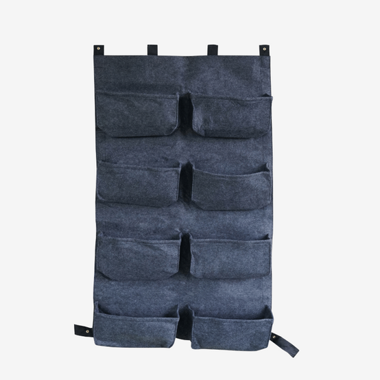 Cerland - Mur végétal 8 sacs gris anthracite en feutre géotextile - 60 x 10 x 100 cm - Imagen 1