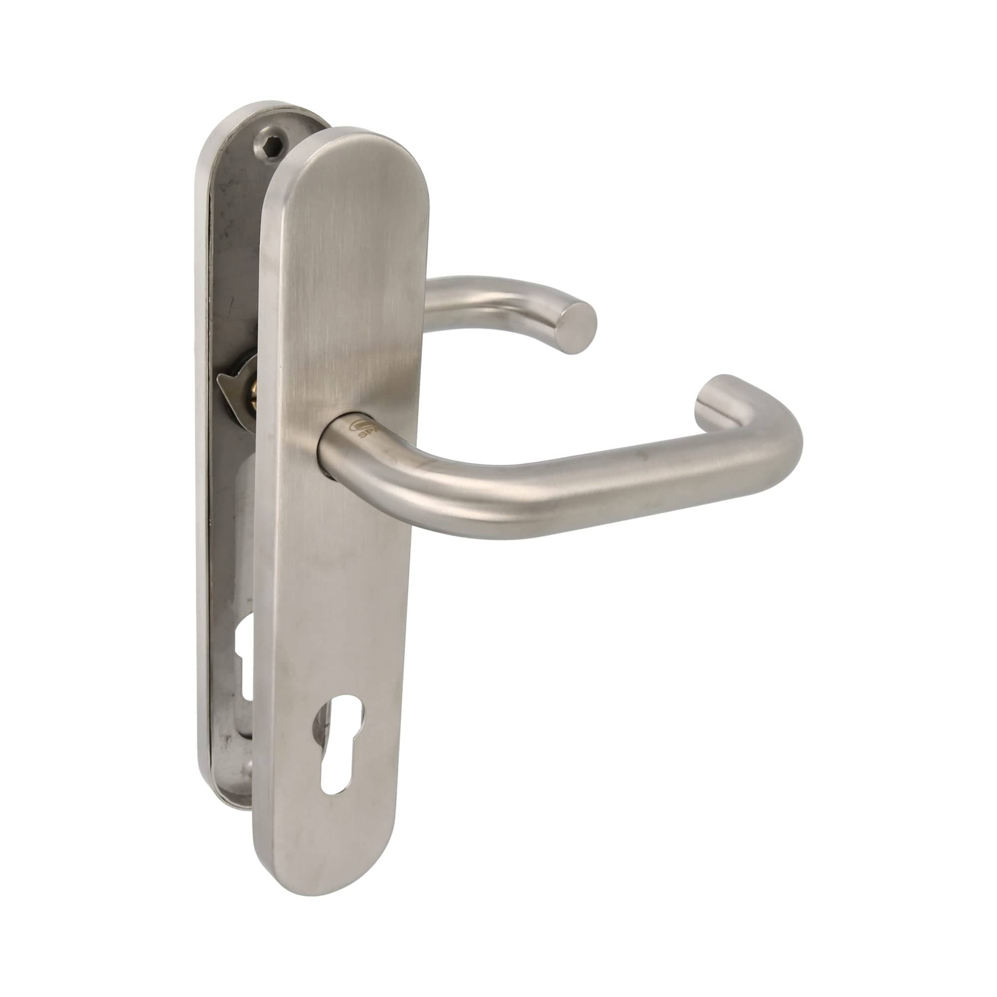 Poignées sur plaque à cylindre  3PXB - 230 x 45 mm - Acier inoxydable AISI 304 - Mat | Amig - Image 1