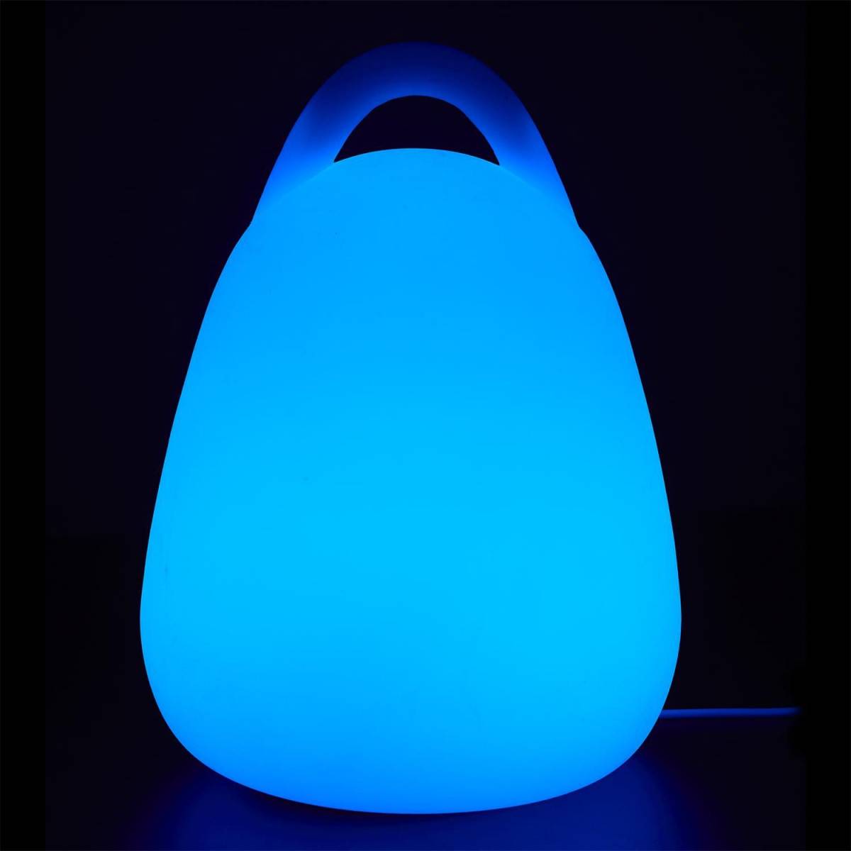 The Home Deco Factory - Lampe à Poser d'Extérieur "Télécommande" 25cm Blanc - Image 9