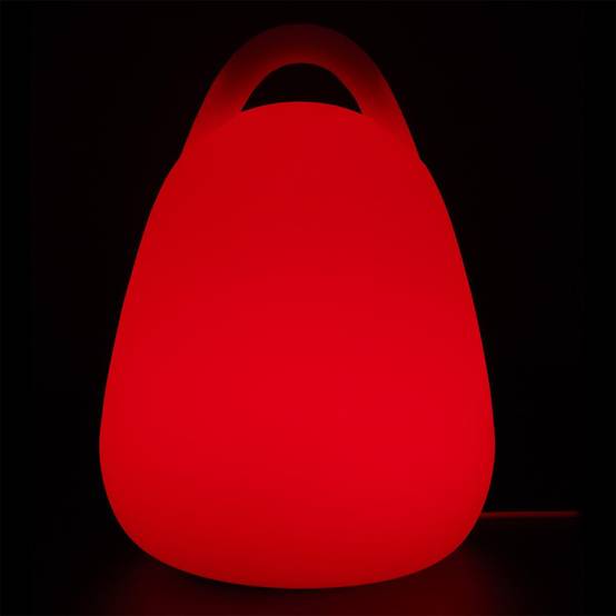 The Home Deco Factory - Lampe à Poser d'Extérieur "Télécommande" 25cm Blanc - Image 7