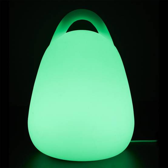 The Home Deco Factory - Lampe à Poser d'Extérieur "Télécommande" 25cm Blanc - Image 8