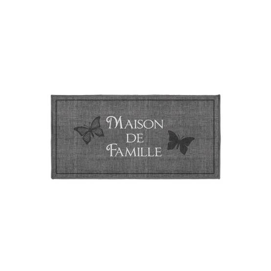 Tapis Rectangle "Familia" 50x120cm Gris
