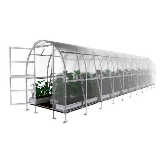 KLASIKA GREENHOUSES - Serre KLASIKA SLIM 2 x 12 m (24 m²) , 4 mm avec revêtement en polycarbonate - Image 6